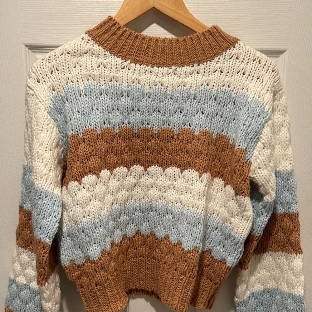Vici campfire glow striped knit sweater NEVER WORN